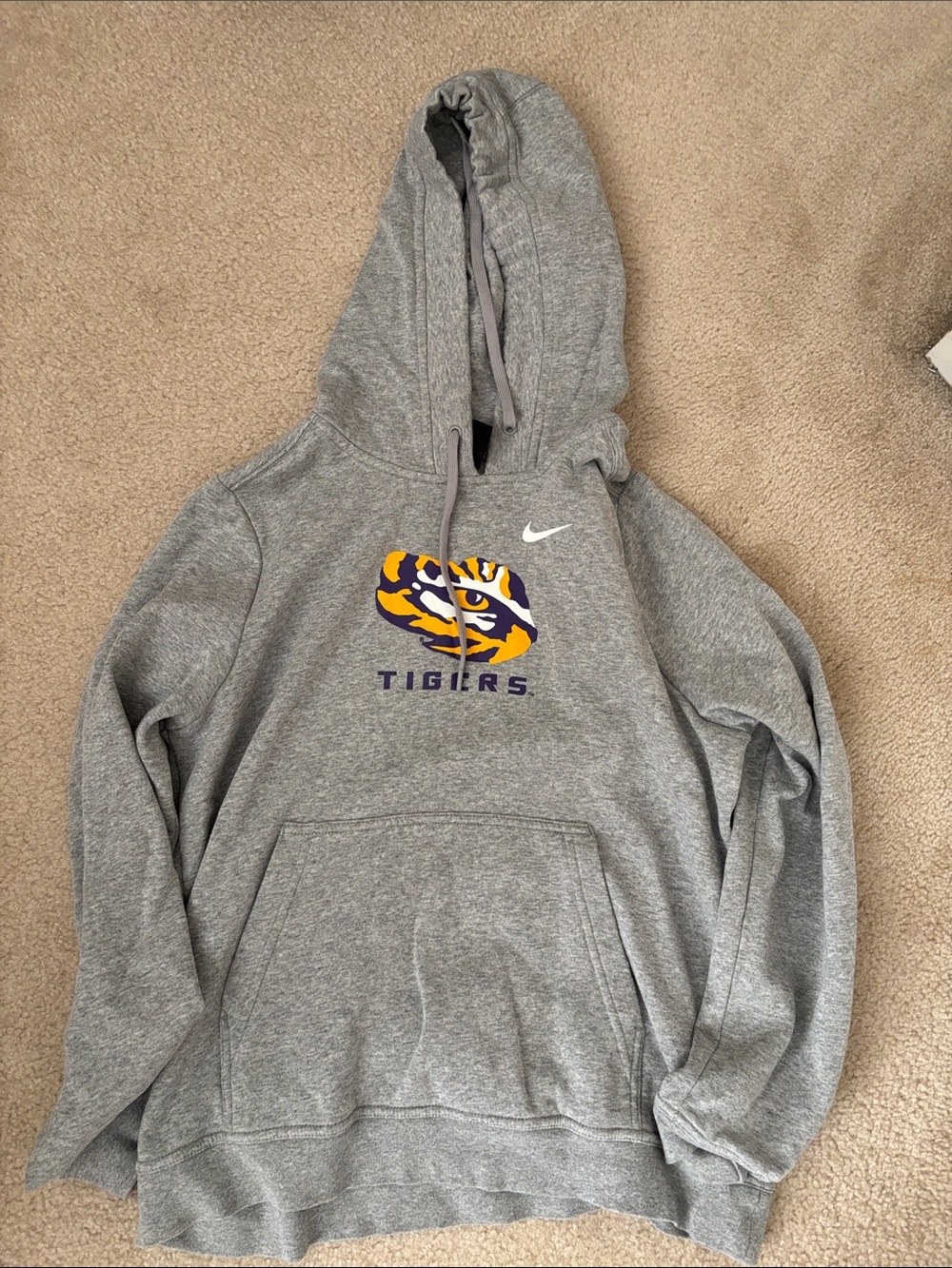 Nike LSU Tiger hoodie, kids Large